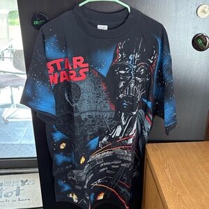 Star Wars Black and Blue Darth Vader T-Shirt XL never worn